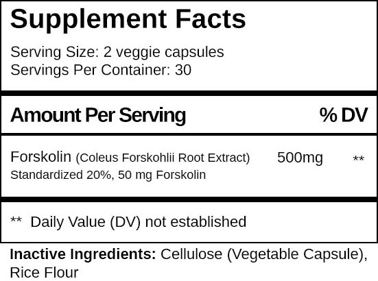 Forskolin Pure Ingredients